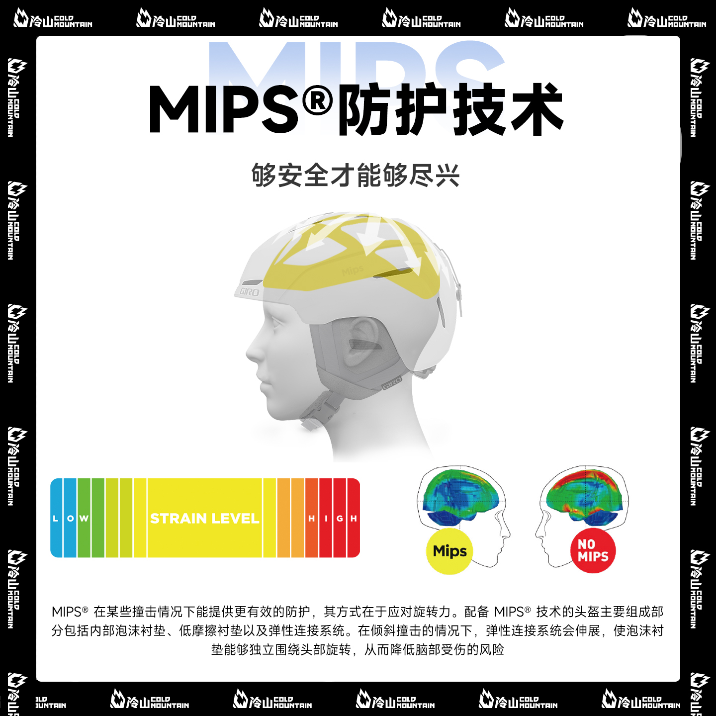 冷山雪具GIRO滑雪头盔MIPS雪盔单板头盔防护防撞雪盔防摔女男2526 - 图1