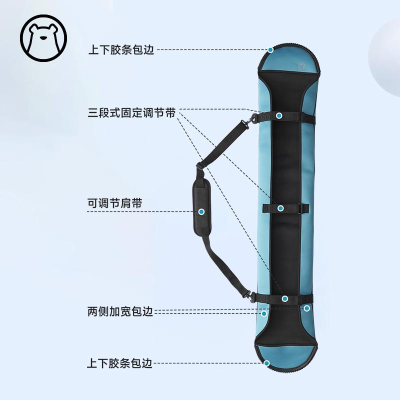 冷山雪具狗斯基专业滑雪饺子皮防划防撞便携装备包可提可挎新款 - 图3