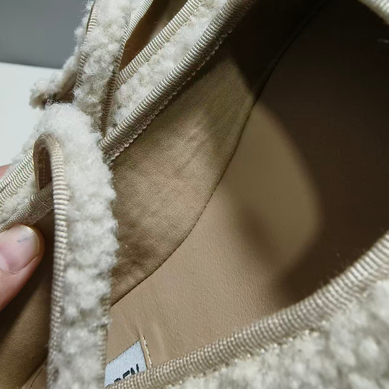 外贸原单女鞋2025秋冬新一字带浅口圆头玛丽珍女鞋平底单鞋毛毛鞋 - 图3