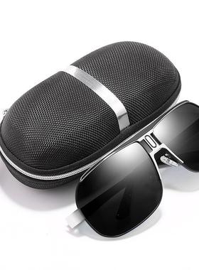 男士偏光太阳镜 大框蛤蟆镜系列 内度蓝膜 男士经典款驾驶镜8743