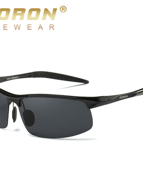 傲龙厂家直售变色镜运动铝镁偏光太阳镜 骑行眼镜墨镜8177