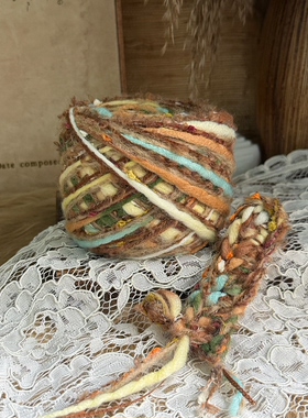 咿唔手混线-花团锦簇复古感特色钩针棒针编织毛线围巾帽子包包