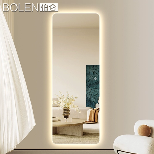 Boleen Intelligent Ношение зеркала светодиодное зеркало с полным зеркалом с лампом для домашнего испытательного зеркала стена -сенсорный экран с сенсорным экраном