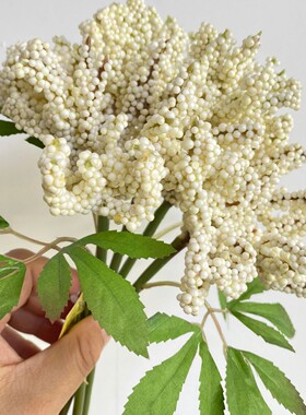 ins仿真米仔果粒菜花软装装饰