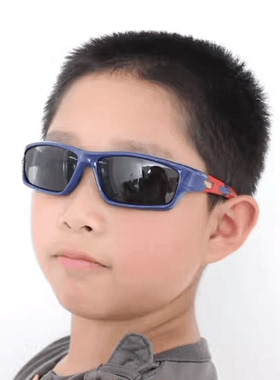 保圣儿童太阳镜男女童 偏光大童学生小孩运动款软质墨镜1210