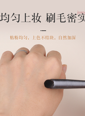 kumo同款灰色长杆拉丝唇刷遮瑕刷