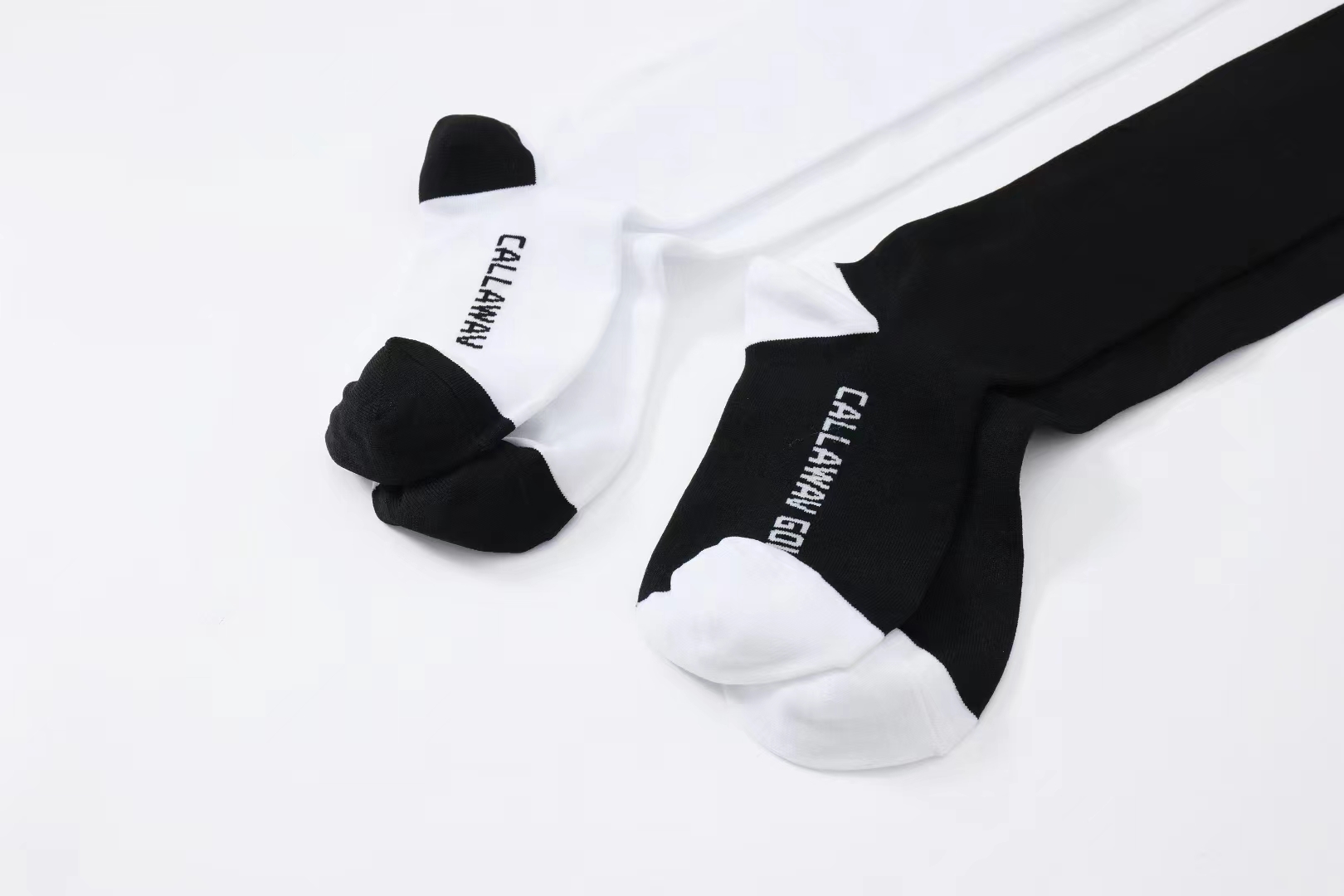 Callawav正品高尔夫球袜春秋新款百搭golf女袜弹力舒适过膝长袜白 - 图2