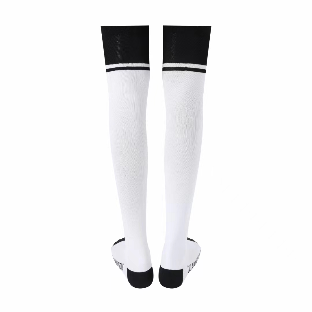 Callawav正品高尔夫球袜春秋新款百搭golf女袜弹力舒适过膝长袜白 - 图0