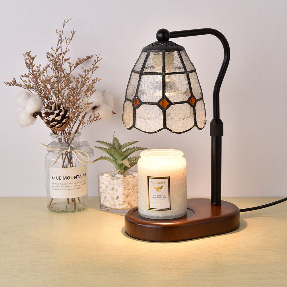 跨境香港台湾无火融烛灯家居灯香薰灯复古台灯床头融蜡灯美式装饰