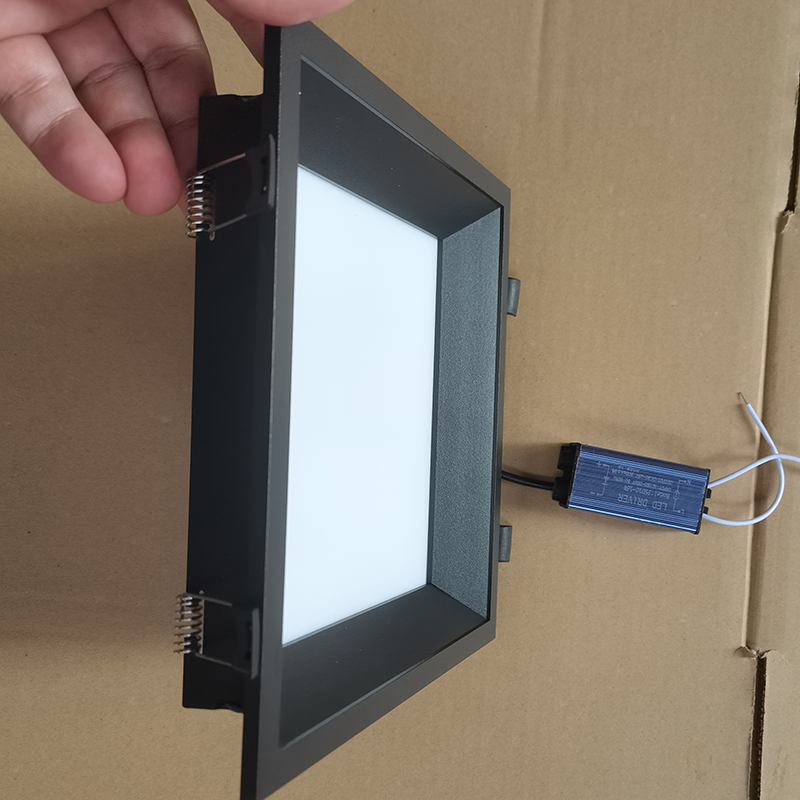 黑色蜂窝大板石膏板卡扣嵌入式开孔17暗装方形19吸顶灯18平板灯具,淘宝优惠券,粉丝福利购,淘宝优惠卷