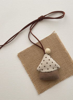 韩版布艺立体卡通小鸭子玩偶项链包包动物挂饰可爱百搭儿童毛绒链