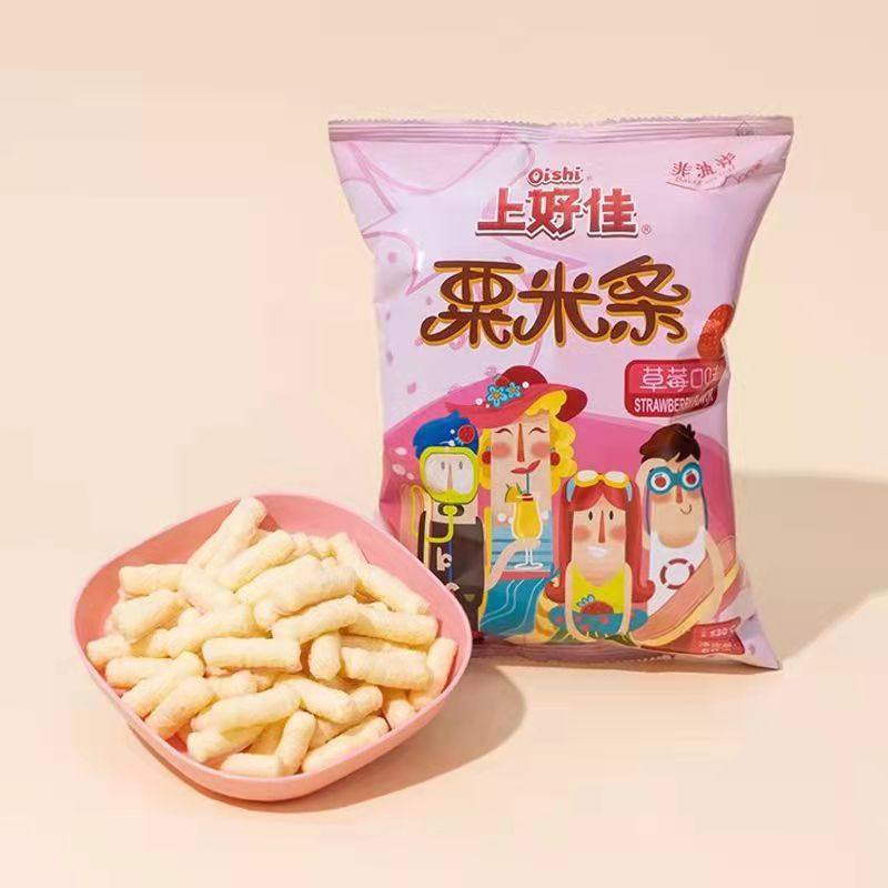 1月新货上好佳粟米条70g草莓口味膨化零食包装随机发货整箱,淘宝优惠券,粉丝福利购,淘宝优惠卷