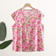 ຜ້າຝ້າຍຂອງແມ່ຍິງ Sleeveless Rayon T-Shirt Pajamas Summer