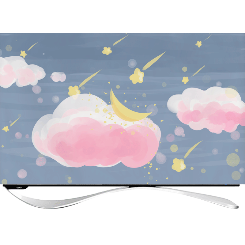 北欧电视机罩套防尘罩液晶电脑罩可爱电视布盖布艺55英寸65寸家用 - 图2