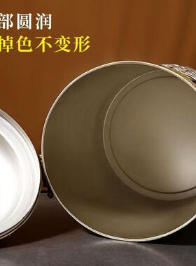 尼泊尔工艺糌粑盒家用民宿摆件糌粑桶储蓄罐装饰品民族风复古藏式