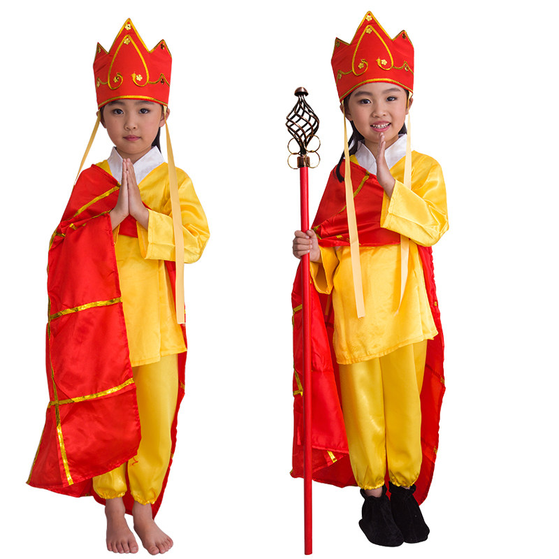 唐僧袈裟儿童成人舞台表演服年会演出西游记演出服装师徒四人服装,淘宝优惠券,粉丝福利购,淘宝优惠卷