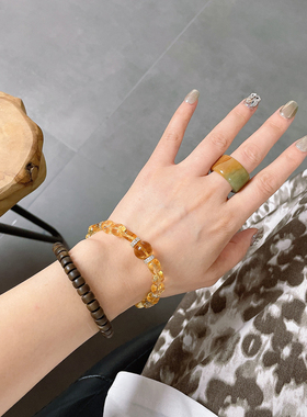 男女岫玉新中式禅意戒指