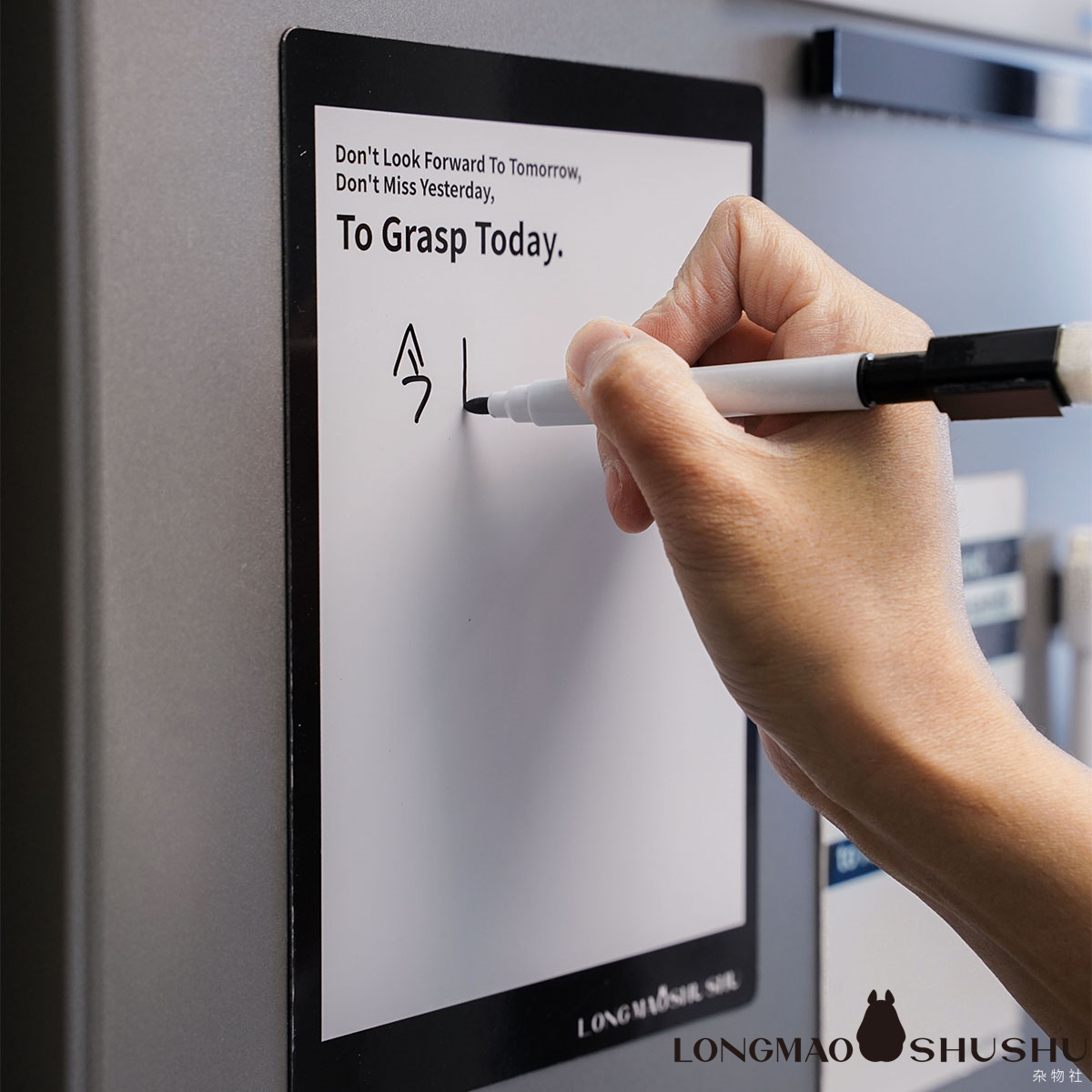 原创设计北欧INS简约磁性冰箱贴可擦写留言板入户铁门磁吸记事贴 - 图1
