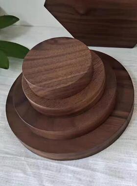 黑胡桃木六边形椭圆耳饰手链底座