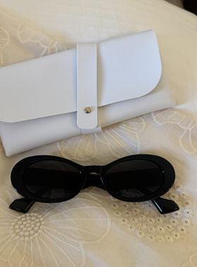 甜酷感复古小猫眼墨镜防紫外线太阳镜ins眼镜太阳眼镜复古显脸小