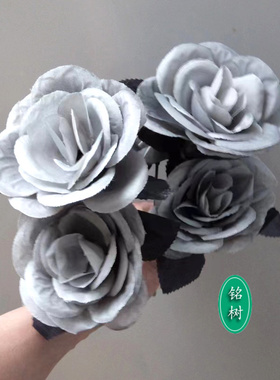 玫瑰暗黑色玫瑰花把束