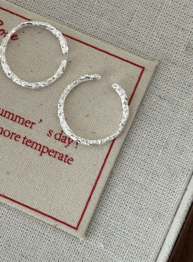 女s925韩版简约不规则戒指