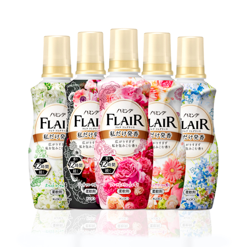 日本进口花王flair柔顺剂衣物蓬松抗菌除臭除皱防静电柔软剂520ML - 图3