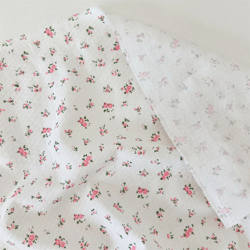 韩系小碎花纯棉亲肤手工diy衬衫连衣裙服装面料桌布窗帘布料 - 图1