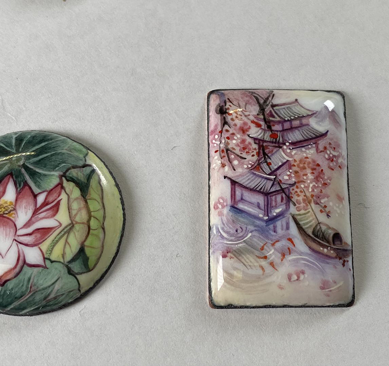 画珐琅釉料俄罗斯进口大师推荐肖像风景微绘珐琅画珐琅颜料高温5g - 图1