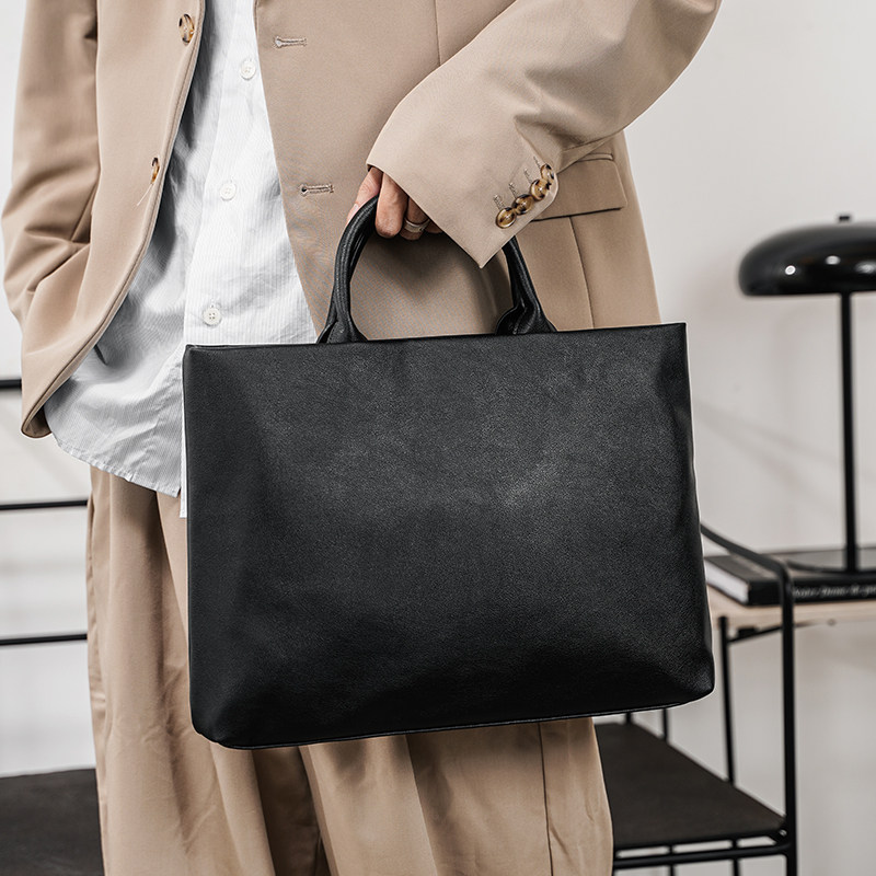 Light business men's handbag commuter document computer bag