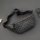 New men's bag small shoulder bag classic plaid small chest bag