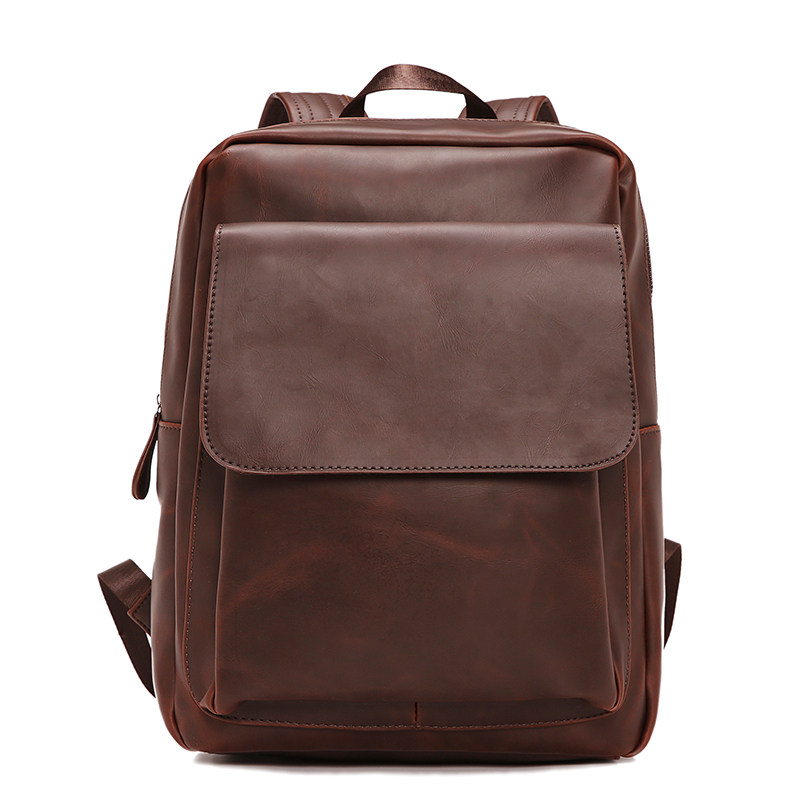 复古双肩包男包潮牌休闲青年背包韩版简约时尚旅行包竖款纯色包包,淘宝优惠券,粉丝福利购,淘宝优惠卷