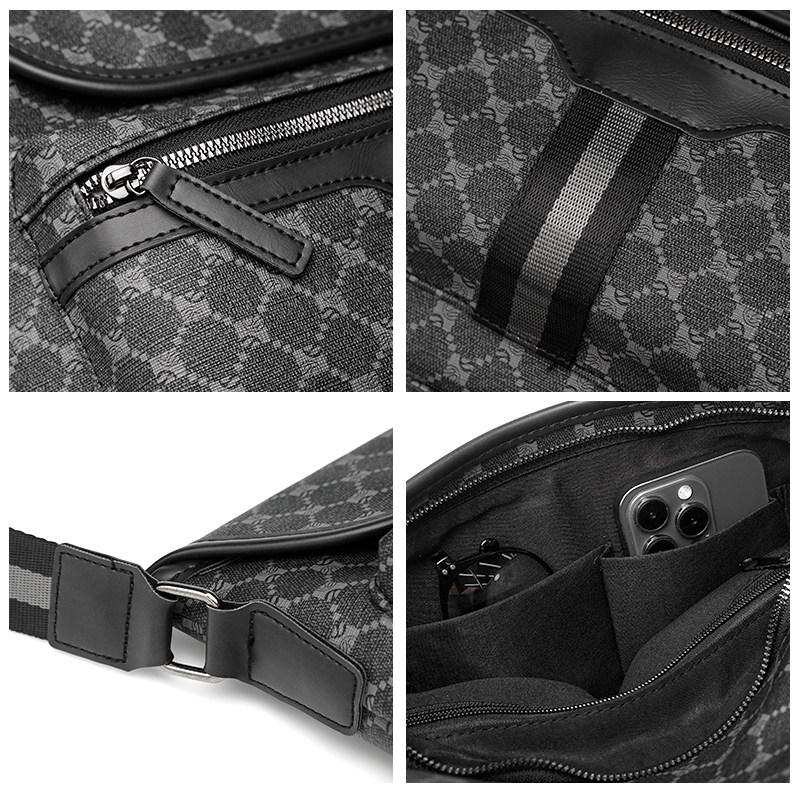 休闲男士邮差包百搭时尚横款单肩包 潮流户外斜挎包男包小挎包包,淘宝优惠券,粉丝福利购,淘宝优惠卷