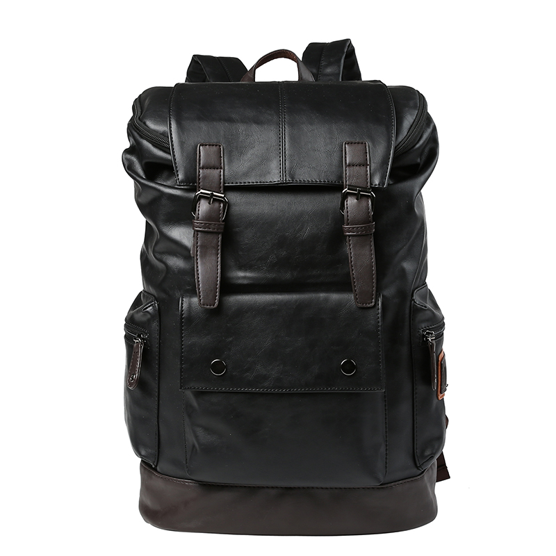 新款时尚潮流双肩包 韩版男包休闲书包大容量旅行背包街头电脑包