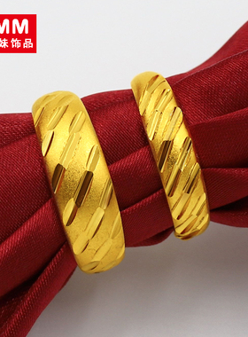 戒指满天星对戒越南镀黄金首饰