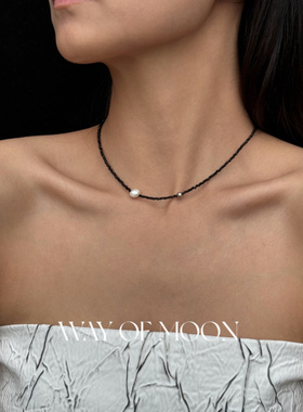 高级锁骨链WAYOFMOON黑玛瑙