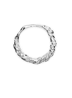 【森制SHINSEI官方】随形手工扭纹戒指对戒情侣戒 原创纯银