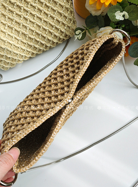 方糖手机包钩针编织手工diy材料
