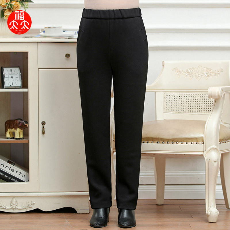 福太太中老年女装妈妈裤大码弹力裤 福太太中老年女装