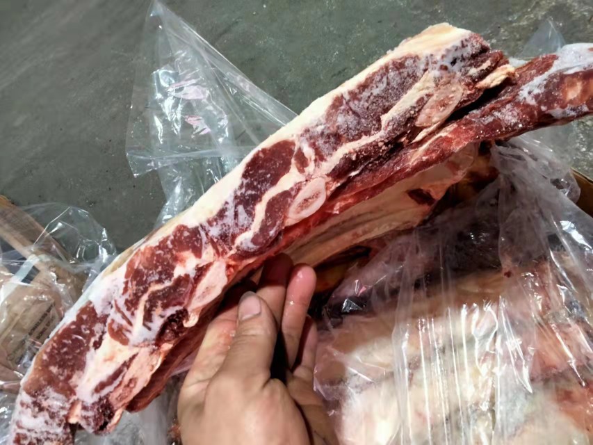 10斤 冷冻生鲜牛排骨肋排骨 新鲜带肉进口牛骨头 炖汤牛肉卤酱骨 - 图1