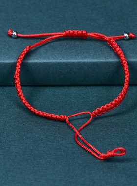 手工编织平结DIY半成品 红绳玉绳编织金刚结可穿珠配件手绳手链