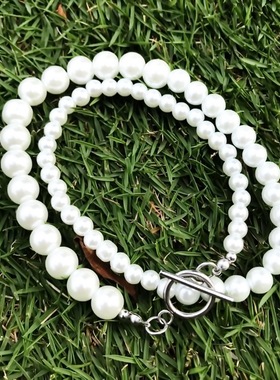 简单素款珍珠pearlto脖子饰品