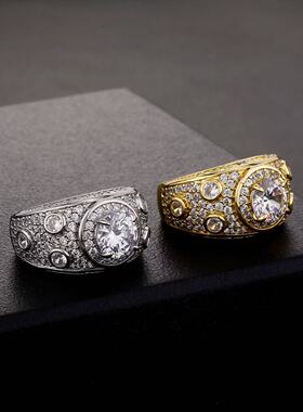 HIPHOP大钻说唱嘻哈满钻戒指