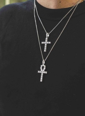 欧美嘻哈BLINGBLING吊坠项链