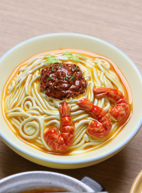 全店6件8折兔鸭家文创食仿真牛油火锅麻花冰糖雪梨冰箱贴磁力贴