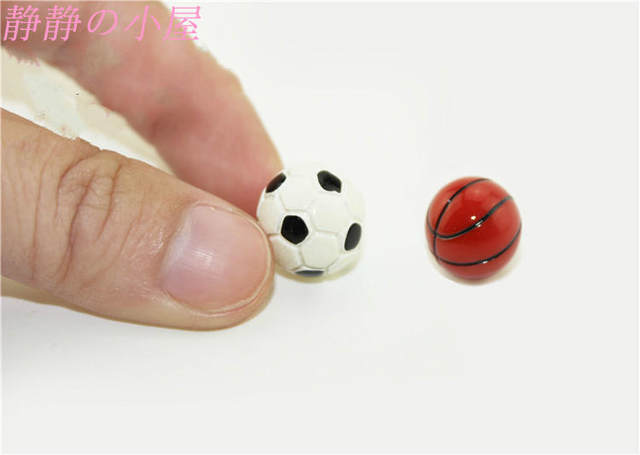 Doll House Accessories Mini Food Play Life Scene Model Micro Landscape Ornaments Simulation Mini Basketball Football