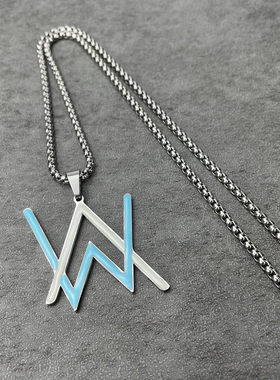 潮牌电音夜光嘻哈街头发光项链