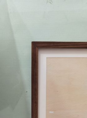 北美黑胡桃实木画框挂墙客厅卧室玄关书房餐厅办公室装饰挂画