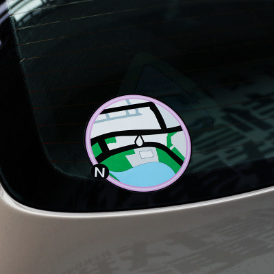 Gta5侠盗猎车手罪恶都市车贴汽车侧门卡通玻璃防水防晒反光贴纸 虎窝淘