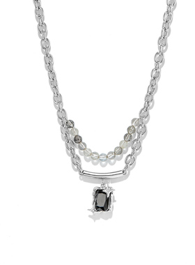 黑色吊坠轻奢小众男女